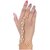 Lucky Jewellery Elegant White Color Gold Plated Finger Ring Bracelet Hand Harness Hathphool For Girls  Women