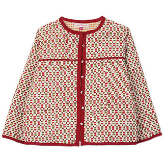 Full Sleeve Printed Girls Quilted Jacket