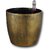 Minerva Naturals Self Watering Planter 9'' Gold Finish (Pack Of 1)