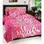 Choco Creation pink frooti flower bedsheet