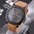 curren quartz chonograph black round dial men's watch