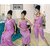 Hot Sleep Wear 4pcTop Capri Nighty  Robe Set Womens Fun 613C Pink Bedroom Set