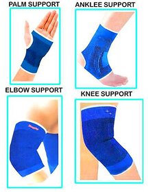 Kudos Combo of Knee, Palm, Elbow, Ankle Supports for fitness