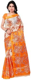 Svb sarees Yellow colur Art silk sarees without blouse piece