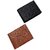 Set of Two Men Brown Leather Wallet