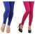 Stylobby Blue And Pink Cotton Lycra (Pack Of 2 Leggings)