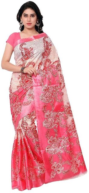 Red Paper Silk Zari Work Traditional Saree - Sangam Prints - 3108493