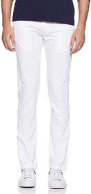 Culture Pjc White Nerrow Fit Trouser For Men