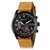 Curren Meter Black Dial Brown Leather Belt Analog Men'S Watch new By 5star