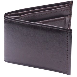 Brown Leatherite Bi-fold Wallet