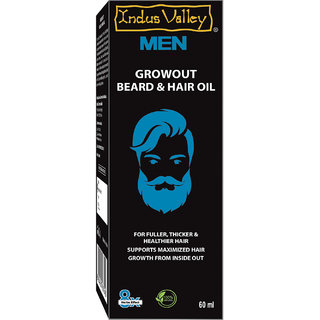 Indus valley Bio Organic Men Beard Growth Oil 60Ml