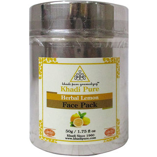 Khadi Pure Herbal Lemon Face Pack - 50g