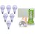 Alpha 9 watt bulbs pack of 6 with 1 Rechargeable Torch free