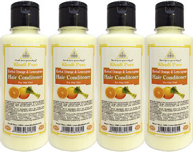 Khadi Pure Herbal Orange  Lemongrass Hair Conditioner - 210ml (Set of 4)