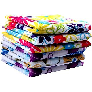 Aanand Premium Multicolor Quality 200 Gsm Men's Pure Cotton Hanky/ Handkerchief (O1) - Set of 6