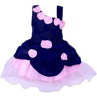 Princess Pink  Navy Girl Party Dress