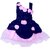 Princess Pink  Navy Girl Party Dress