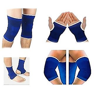 Gym Combo of Knee Support, Ankle Support, Palm Support Elbow Support  for sport man