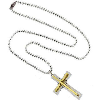 Men Style Christams Gift  Big Jesus Crucifixion Cross Locket Fashion Jewellery  Gold  Silver  Stainless Steel Cross Pendant  For Men