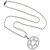 Men Style High Polished Hot Star Of David  Silver  Stainless Steel Round shape Pendant  For Men