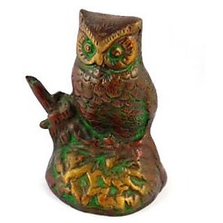                       Heritagemax Brass Owl Shape Paperweight Decorative                                              