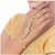 Lucky Jewellery Elegant White Color Gold Plated Finger Ring Bracelet Hand Harness Hathphool For Girls  Women