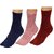 DDH Women Ankle Length Socks Dot Print (Pack of 3)