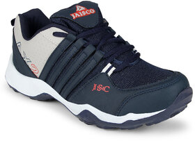 Jaisco Mens Navy Laceup Running Shoes