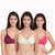 Aanand Multicolor Non- Padded Bra (Pack of 3 )