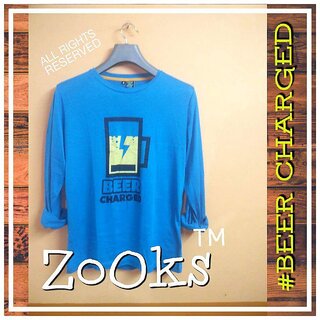 Beer Charged Full Sleeve Tshirt ZOOKS