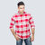 Onest - Men's Casual Twill Check Brushed Cotton Shirt