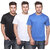 KETEX Mens Multicolor Solid Round Neck TShirt Pack of 3