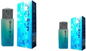 Omsr Cool Blue Spray perfume for unisex combo of  two (100+40) 140 ml