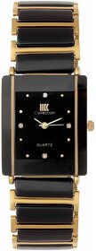 IIK HRV Collection Gold Black Square Best Designing Stylist Professional Analog Watch For Men,Boys