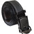 Sunshopping men's black leatherlite auto lock buckle belt combo (FFF-001)