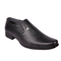 Somugi Black Formal Slip on Shoes