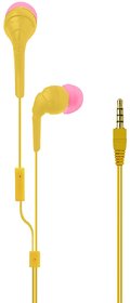 KSJ J9 Earphone With Mic and Tangle Free Wire - Assorted Colors