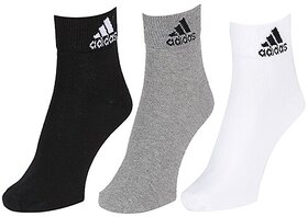 Adidas Unisex Ankle Socks  - 3 Pairs