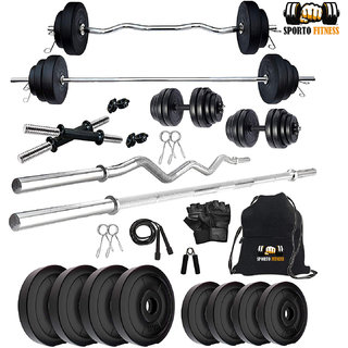 SPORTO FITNESS 30Kg Combo Home Gym  Fitness Kit