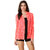 Texco Pink Printed Polyester Shrug for Women