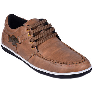 Buy Lishtree Men S Brown Lace Up Smart Casual Shoes Online