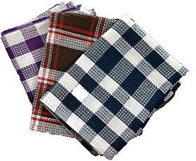 Shop By Room Multi color Waffle Weave Quick Dry Kitchen Napkin/Table Napkin/Roti Napkin(Assorted colour) - Set of 3 -18 x 26 inch - Extra large
