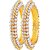 Asmitta Intricately Gold Plated Kundan Stone Bangle Set For Women