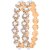 Asmitta Attractive Party Wear Gold Plated Austrian Stone Bangle Set For Women