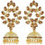 Asmitta Astonish Floral Kundan Gold Plated Jhumki Earring For Women