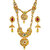 Asmitta Jewellery Enchanting Gold Plated Zinc Opera Style Necklace Set For Women