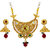 Asmitta Fine Gold Plated Matinee Style Necklace Set For Women