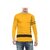 Urbano Fashion Men's Yellow Printed Full Sleeve Cotton T-Shirt