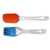 Evershine Combo Of Silicone Spatula With Plastic Handle And Pastry Brush Set
