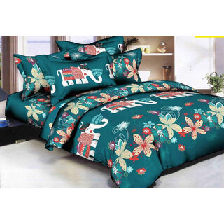 Angel homes 1 double bedsheet with 2 pillow cover (AR-3)